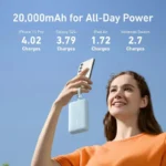 پاوربانک کابل دار انکر 20000 میلی آمپر A1681H11 مدل Anker Zolo Power Bank