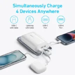 پاوربانک کابل دار انکر 20000 میلی آمپر A1681H11 مدل Anker Zolo Power Bank